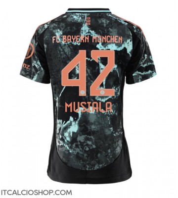 Bayern Munich Jamal Musiala #42 Seconda Maglia Femmina 2024-25 Manica Corta
